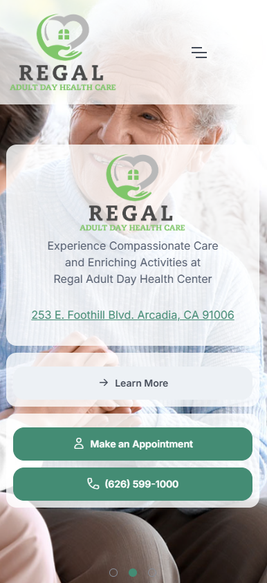 Regal ADHC website preview